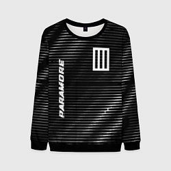 Свитшот мужской Paramore metal rock lines, цвет: 3D-черный