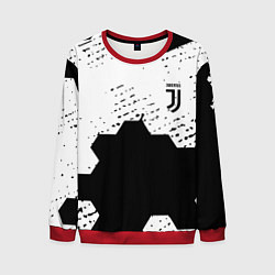 Свитшот мужской Juventus hexagon black sport, цвет: 3D-красный
