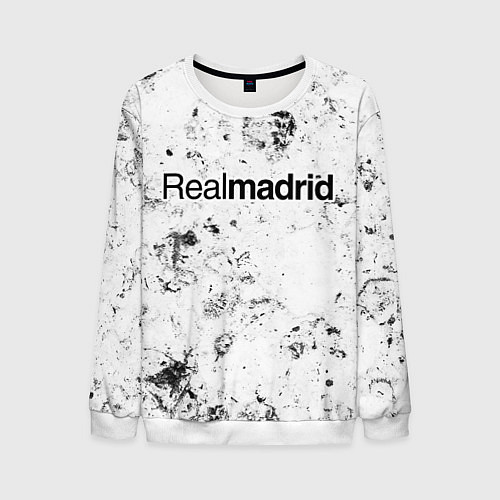 Мужской свитшот Real Madrid dirty ice / 3D-Белый – фото 1