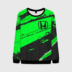 Свитшот мужской Honda sport green, цвет: 3D-черный