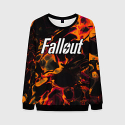 Мужской свитшот Fallout red lava