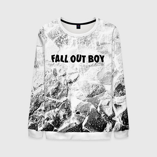 Мужской свитшот Fall Out Boy white graphite / 3D-Белый – фото 1