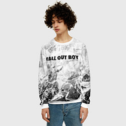 Свитшот мужской Fall Out Boy white graphite, цвет: 3D-белый — фото 2