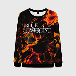Свитшот мужской Blue Exorcist red lava, цвет: 3D-черный