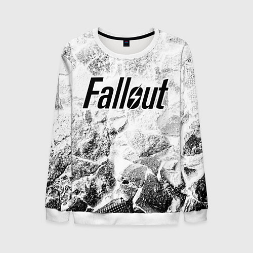 Мужской свитшот Fallout white graphite / 3D-Белый – фото 1