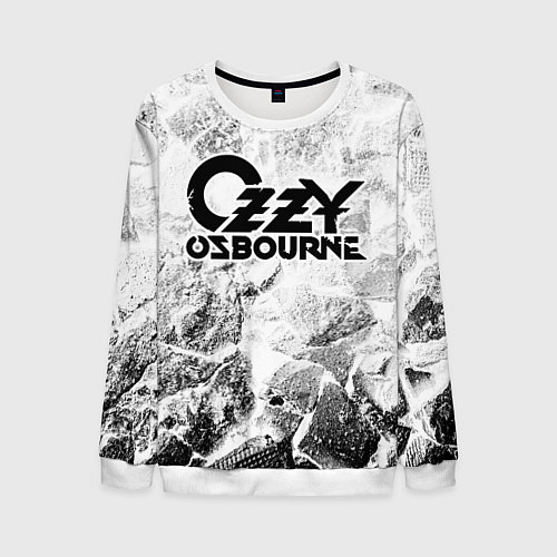 Мужской свитшот Ozzy Osbourne white graphite / 3D-Белый – фото 1