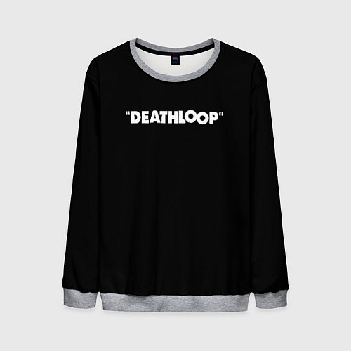 Мужской свитшот Deathloop logo / 3D-Меланж – фото 1