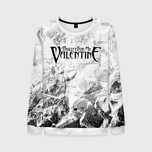 Мужской свитшот Bullet For My Valentine white graphite / 3D-Белый – фото 1