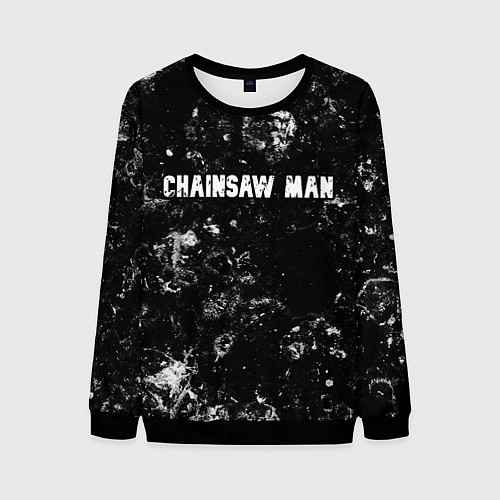 Мужской свитшот Chainsaw Man black ice / 3D-Черный – фото 1