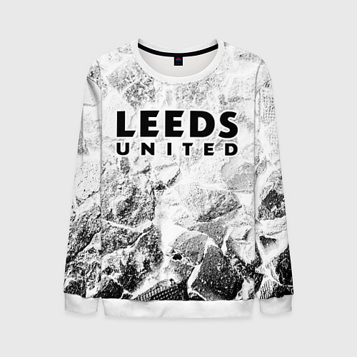 Мужской свитшот Leeds United white graphite / 3D-Белый – фото 1