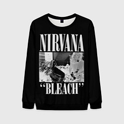 Свитшот мужской Nirvana first album, цвет: 3D-черный