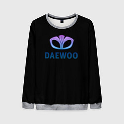 Свитшот мужской Daewoo logo neon, цвет: 3D-меланж