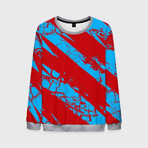 Мужской свитшот Абстрактный узор с концепцией / 3D-Меланж – фото 1