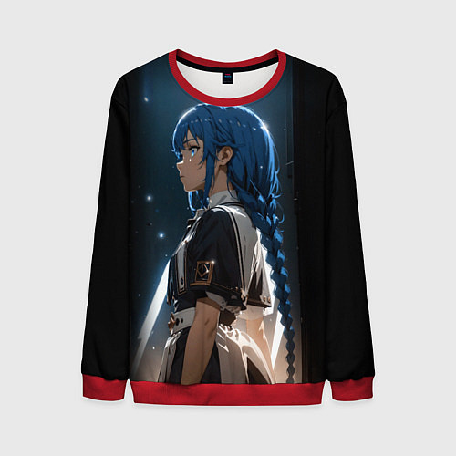 Мужской свитшот Рокси Наставница - Mushoku Tensei: Jobless / 3D-Красный – фото 1