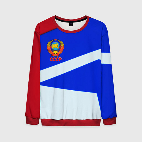 Мужской свитшот СССР геометрия спорт / 3D-Красный – фото 1