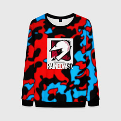Свитшот мужской Rainbow six камуфляж, цвет: 3D-черный