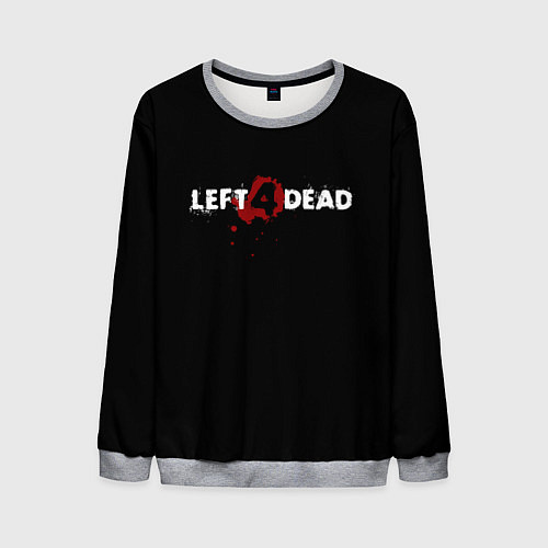 Мужской свитшот Left 4 Dead logo / 3D-Меланж – фото 1