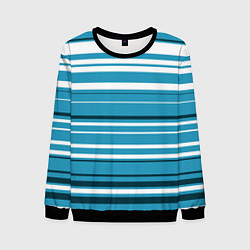 Мужской свитшот Бело-голубой в полоску