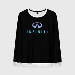 Свитшот мужской Infiniti logo neon, цвет: 3D-белый