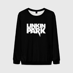 Свитшот мужской Lnkin park logo white, цвет: 3D-черный