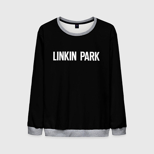 Мужской свитшот Linkin park rock white / 3D-Меланж – фото 1