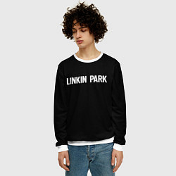 Свитшот мужской Linkin park rock white, цвет: 3D-белый — фото 2