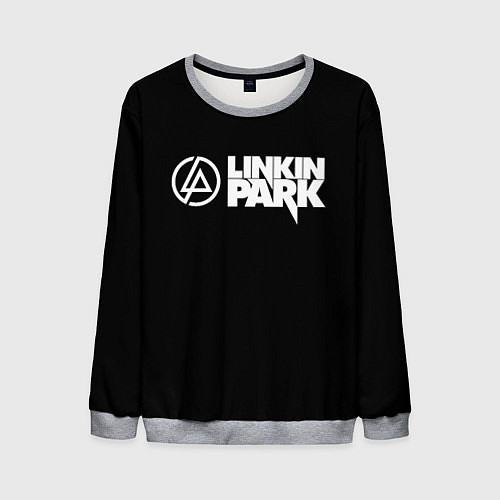 Мужской свитшот Linkin park logo rock music / 3D-Меланж – фото 1