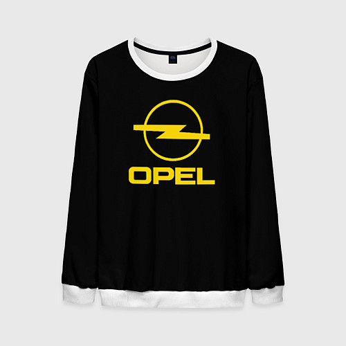 Мужской свитшот Opel yellow / 3D-Белый – фото 1