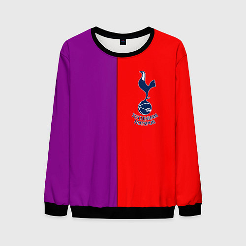 Мужской свитшот Tottenham fc geometry / 3D-Черный – фото 1