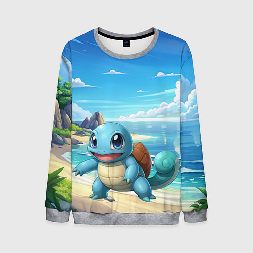 Мужской свитшот Pokemon Squirtle / 3D-Меланж – фото 1