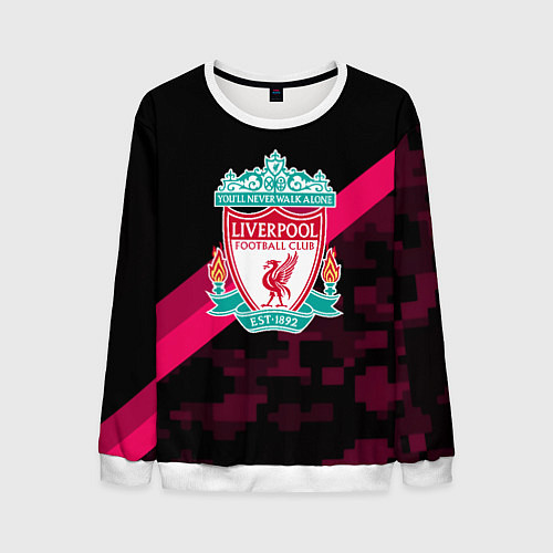 Мужской свитшот Liverpool sport fc club / 3D-Белый – фото 1
