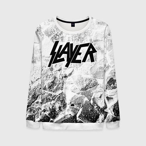 Мужской свитшот Slayer white graphite / 3D-Белый – фото 1