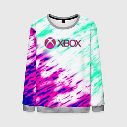 Свитшот мужской Xbox краски текстура игры, цвет: 3D-меланж