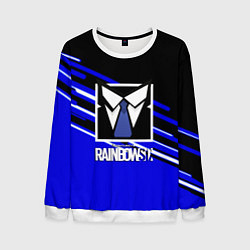 Свитшот мужской Rainbow six geometry steel, цвет: 3D-белый