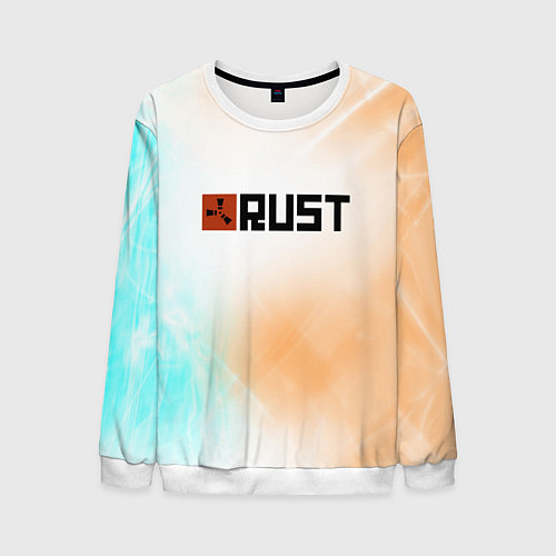 Мужской свитшот RUST gradient / 3D-Белый – фото 1