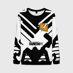 Свитшот мужской Rainbow six паттерн дигл, цвет: 3D-черный