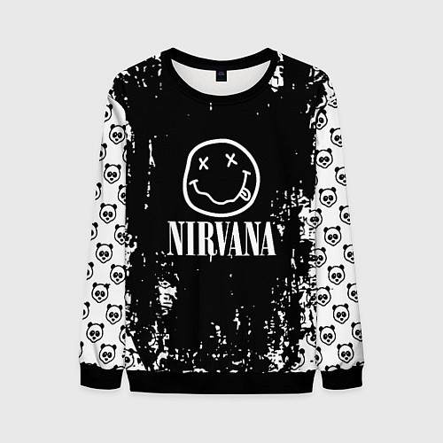 Мужской свитшот Nirvana teddy / 3D-Черный – фото 1