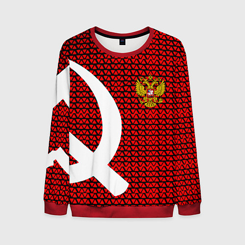 Мужской свитшот РФ стиль СССР / 3D-Красный – фото 1
