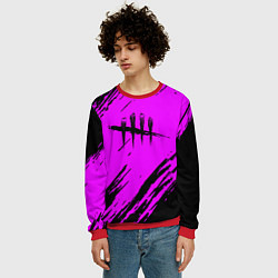 Свитшот мужской Dead by daylight краски абстракция, цвет: 3D-красный — фото 2