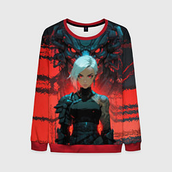 Мужской свитшот Бойцовая красноглазая девушка