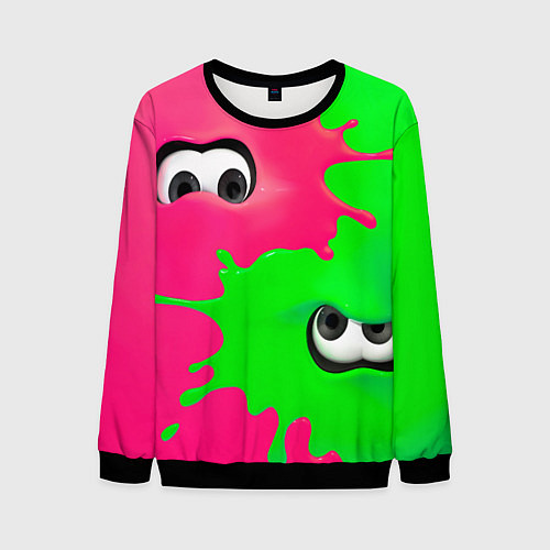 Мужской свитшот Глаза монстров / 3D-Черный – фото 1