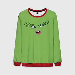 Мужской свитшот Эмоция брезгливости - лицо крупное
