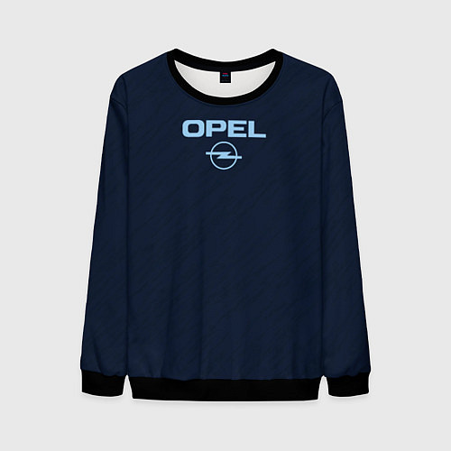Мужской свитшот Opel тёмно-синий / 3D-Черный – фото 1