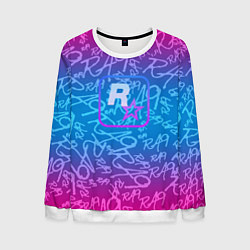 Свитшот мужской Rock star neon, цвет: 3D-белый