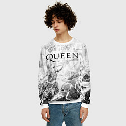 Свитшот мужской Queen white graphite, цвет: 3D-белый — фото 2