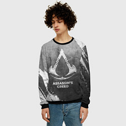 Свитшот мужской Assassins Creed - grey gradient, цвет: 3D-черный — фото 2