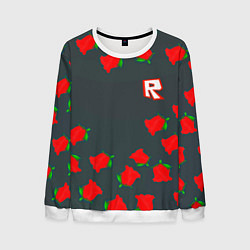 Свитшот мужской Roblox rose, цвет: 3D-белый