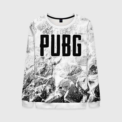 Мужской свитшот PUBG white graphite / 3D-Белый – фото 1