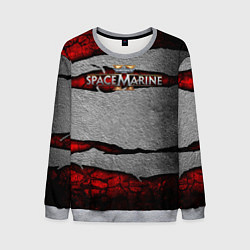 Мужской свитшот Warhammer space marine 2 лого