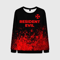 Свитшот мужской Resident Evil - red gradient посередине, цвет: 3D-черный